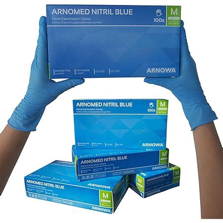 Lot De 100 Gants En Nitrile Jetables Haute Qualité Sans Poudre