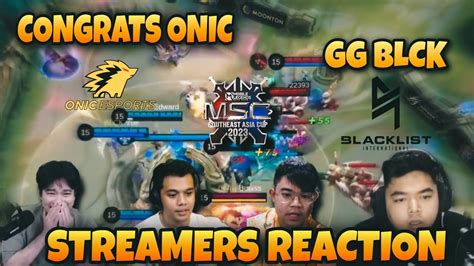 Indo Streamers Reaction When Onic Beats Blck Eng Subs Msc