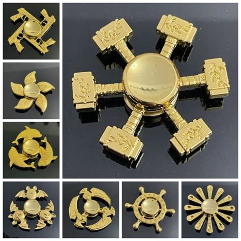 Bothhy Brass Color Finger Spinner Metal Zinc Alloy Fidget Spinner