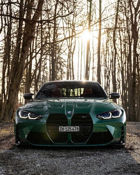 Green Sports Car on Gravel Road