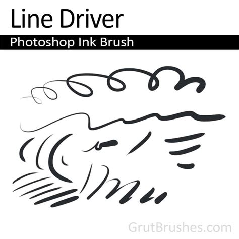 Photoshop Ink Brush - Line Driver - Grutbrushes.com