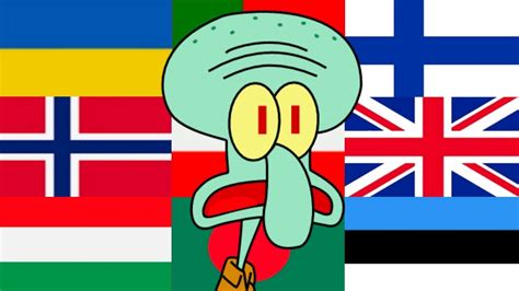 Squidward In Different Languages Meme Part Youtube