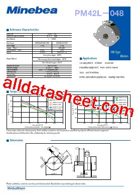 PM42S-048 Datasheet(PDF) - MinebeaMitsumi Inc.