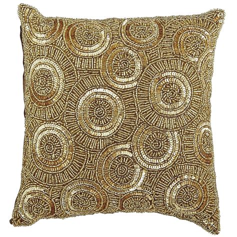 Calico Swirl Beaded Pillow Gold From Pier 1 Imports Shop More