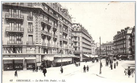 Grenoble 38 GRENOBLE la rue félix poulat Carte postale