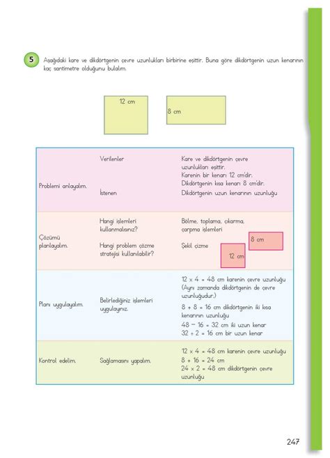 4. Sınıf Matematik Meb Yayınları Sayfa 247 Cevapları