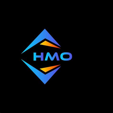 Hmo Abstract Technology Logo Design On Black Background Hmo Creative