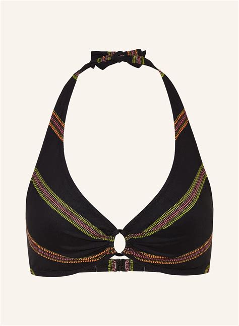 Lidea Neckholder Bikini Top NEW MEXICO in schwarz orange grün