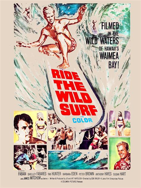 "Ride the Wild Surf 1964 Vintage PosterSurf Sport Movie Poster, Artwork, Prints, Posters ...