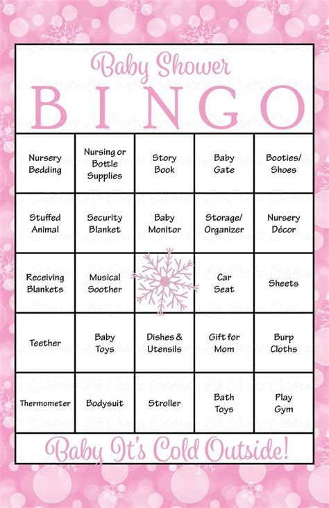 Baby Girl Bingo