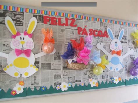 Painel Mural De Pascoa - 50 ideias de Mural para Páscoa - Educação Infantil - Aluno On