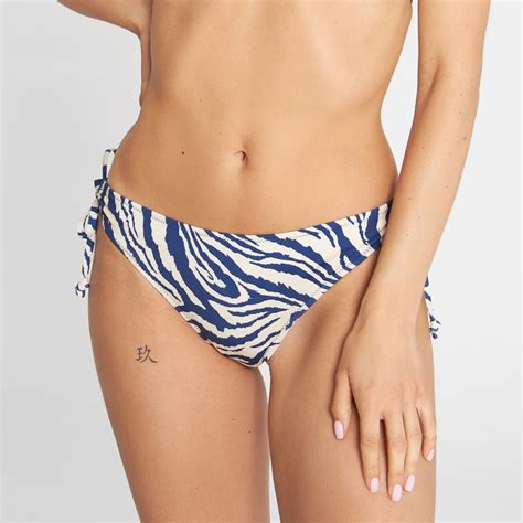 Dedicated Bikini Bottom Odda Zebra Blue