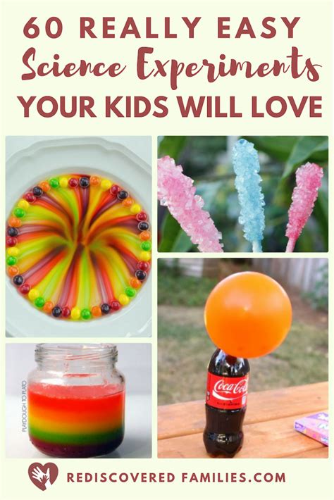 60 + Very Simple Science Experiments Your Kids Will Love | Rediscovered ...