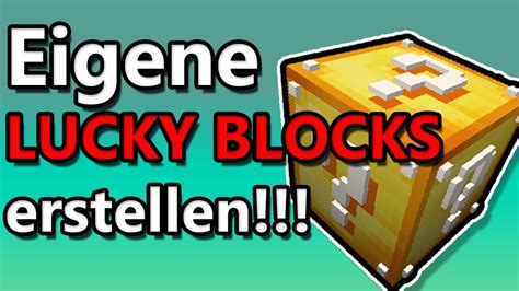 Eigene Lucky Blocks Erstellen BaastiZockt YouTube