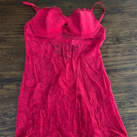 Gorgeous Red Lace Victoria Secret Lingerie Gem