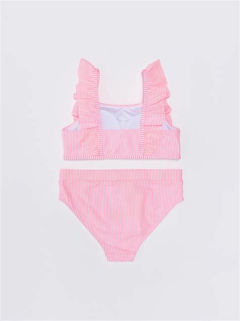 LC WAIKIKI Frill Detailed Striped Girl Bikini S31961Z4 LHK S31961Z4 LHK LC Waikiki