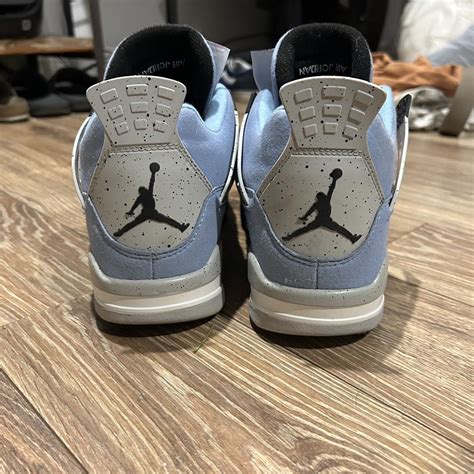 Blue Jordan 4’s don’t know if they are real or... - Depop