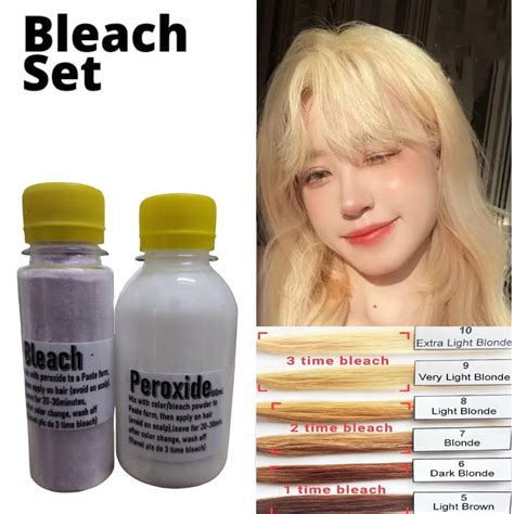 FULL SET ML BLEACH PEROXIDE Set Blonde Hair Dye Hair