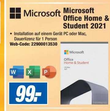 Microsoft Office Home & Student 2021 Angebot bei Expert