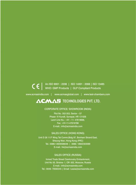 Conditioning test chamber | PDF