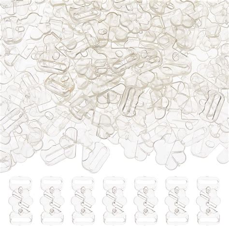 Pairs Plastic Bikini Bra Clips Hooks Bra Slide Buckles Flower Shaped Swimsuit Bra Hooks