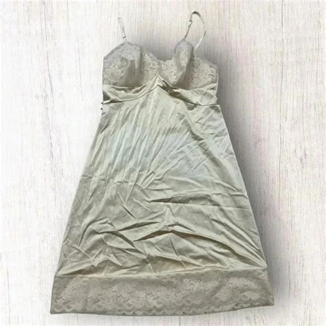 Jcpenney Intimates Sleepwear Vintage Jc Penney Nude Peachy Chiffon Lace Grannycore Sexy