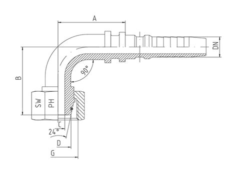 PH Industrie-Hydraulik | ??????? ?????????? 90°