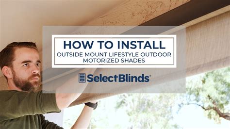 How To Install Outside Mount Lifestyle Outdoor Motorized Shades YouTube