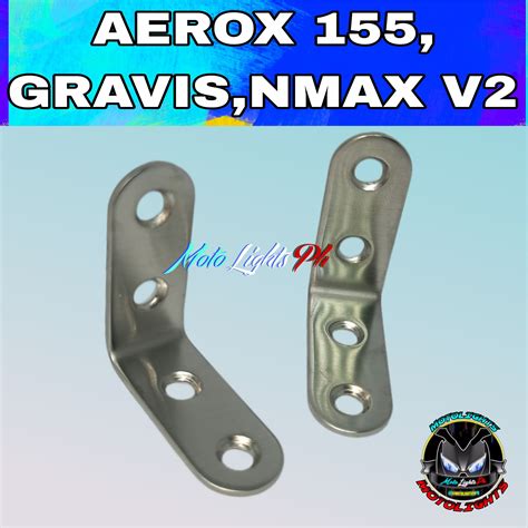 2 2 2pcs AEROX 155 V1 V2 GRAVIS Bracket For Mini Driving Light Lazada PH