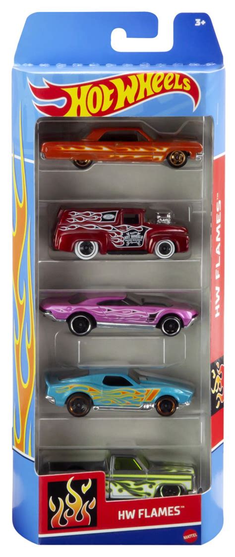 Set 5 Masini Hot Wheels HW Flames Mattel