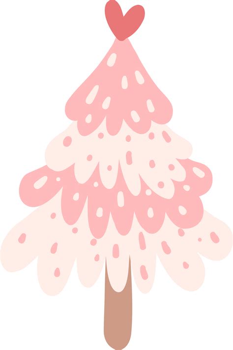Pink Christmas Tree 29602660 Png
