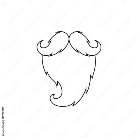Santa Beard Cartoon