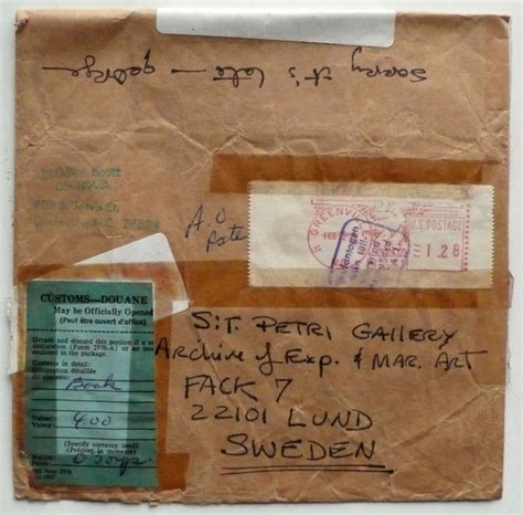 Letter From Brett Lomholt Mail Art Archive