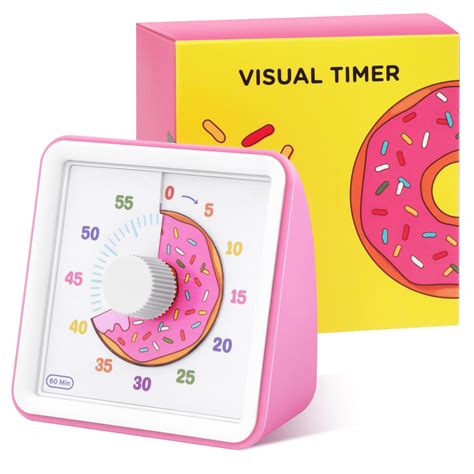 Lifelaza Visual Timer 60 Minutes Countdown Timer For Kids Adults