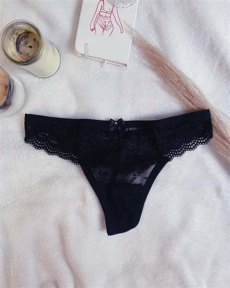 Última Peça Calcinha fio dental de tule e renda preta vovó Iracema Lingerie perfeita é aqui