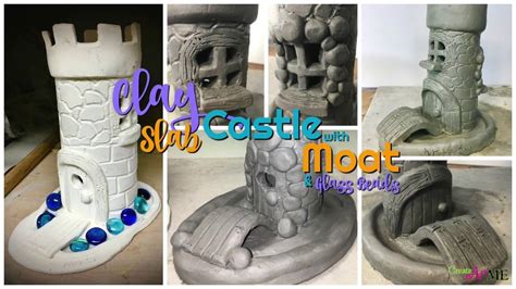 Clay Castle With Moat And Glass Beads Video Demonstration Part One