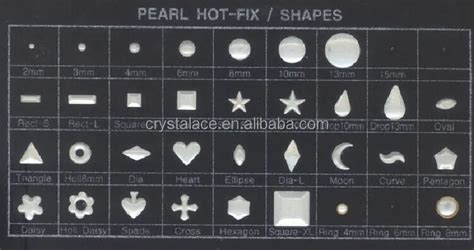 Hot Fix Pearls Half Pearls Hotfix Studs Crystal Ace Ltd