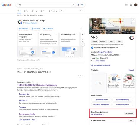 Manage Google Business Profile Questions in Salesforce | 1440.io