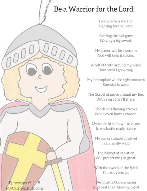 Children's Armor of God Prayer - My Catholic Kids