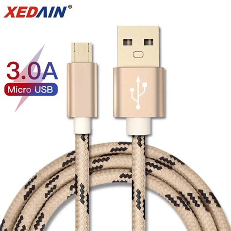 Micro USB кабель 3A Быстрая зарядка USB кабель для передачи данных ...