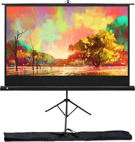 Amazon Kodak Inch Projector Screen With Stand Pull Down