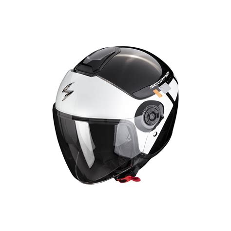 Casco Scorpion Exo City 2 Mall Negro Blanco Plata