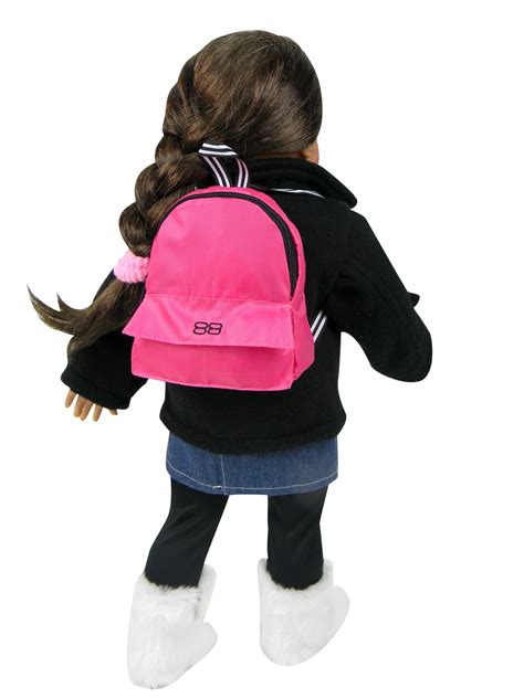 Sophia S DollSized BackPack With Zipper And Front Poket Sized For Dolls Hot Pink Shop For