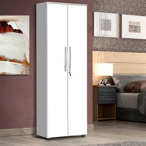 Guarda Roupa Duas Portas Pequeno - Guarda Roupa Pequeno 2 Portas Branco Punto Shop Jm | Leroy Merlin