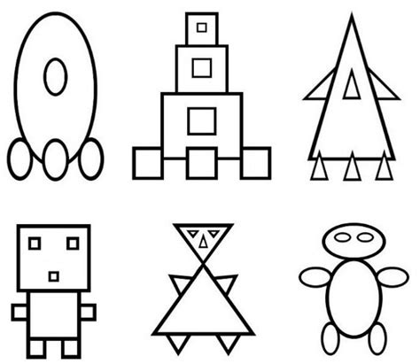 DataLife Engine > Версия для печати > Детские рисунки из геометрических ...