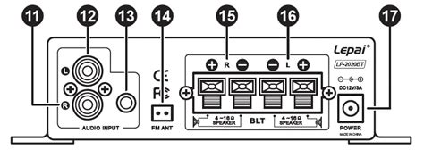 lepai lp bt hifi stereo digital bluetooth amplifier user manual