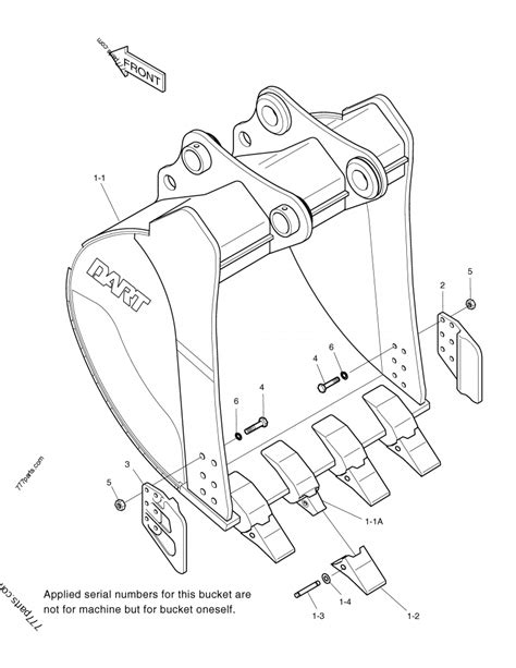 2704 1711 BUCKET ASS Y 1 55m H D 27041711 Doosan Spare Part 777parts