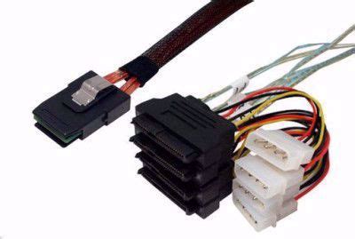 SFF-8087 to SFF-8482 x 4 Fanout SAS Cable [SFF-8087-SFF-8482 Cable ...