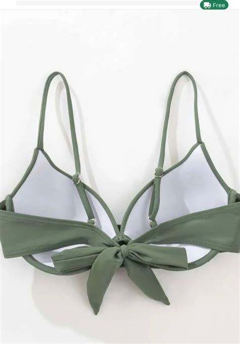 Twisted Bikini Top Women S Fashion Swimwear Bikinis Swimsuits On Carousell