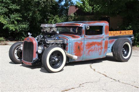 1930 Ford Model A Pick Up Rat Rod Hot Rod Patina Paintbig Block